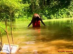 African Wife Fucked Outdoors