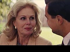 Blonde milf and brunette share passionate kissing in missionary.