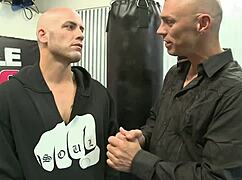 Hey, sexy blonde jessica moore gets her ass pounded by mma fighter on bed