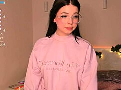 Petite Cute Girl with Big Tits in Web Chat Show