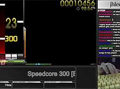 osu mania jhlee0133 speedcore 300 dt 95 06 gameplay