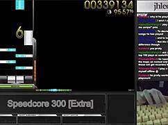 osu mania jhlee0133 speedcore 300 dt 95 06 gameplay