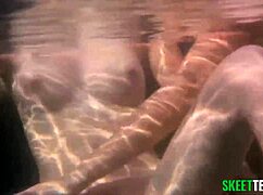 Curvy Lesbian Teens Dive Into Muff Diving In Pool