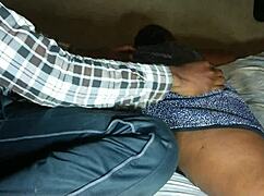 Ebony beauty gets doggystyle fuck until cumming