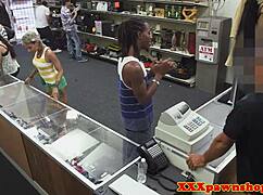 The girlfriend gets her pussy pounded for pawnshop credit, ending with a facial cumshot