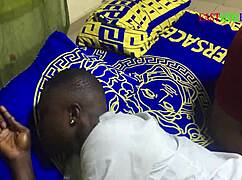 Threesome with Husband and Brother Drilling on Family Bed