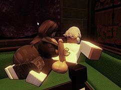 Woman in the cafe had ripped leggings, so we had an unexpected encounter.