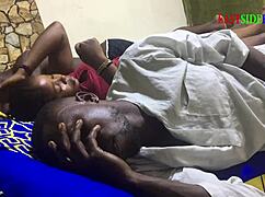 Threesome with Husband and Brother Drilling on Family Bed