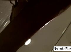 busty natasha nice enjoys sexy black light video 😘