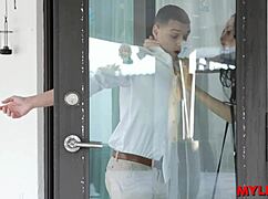 Is my stepdad's hot assistant eating dust in the garage?