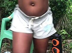 Crazybitch Twerks Hard Then Flashes Her Cute Small Tits