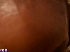 Ebony milf's quickie sucking and fucking with big cock deepthroat
