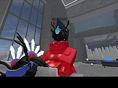 Demon And Succubus Interact On The Couch