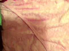 Detailed scene of cum filling dirty panties after intense cumshot