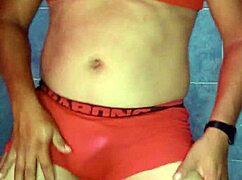 Mexican babe modeling satin panties while dancing in sexy lingerie 😘