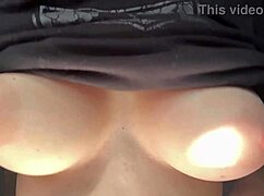 Italian milf Artemisia Love bounces big natural tits in slow motion solo session, nipples hard