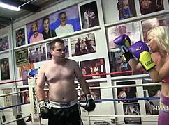 Blonde Bombshell Mixed Boxing Match