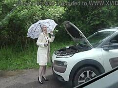 car trouble turns wild with rebel rhyder’s rough deepthroat play