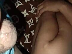 beautiful mother-in-law gets deepthroat blowjob and facial cumshot from son-in-law