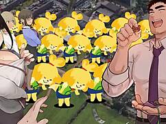 THE OFFICE LADY WORKS HARD!