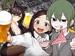 THE OFFICE LADY WORKS HARD!