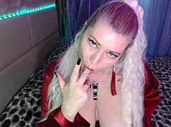 Mature submissive in naked financial domination!