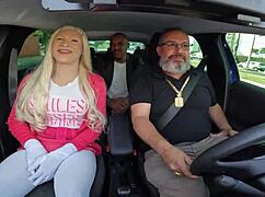 man, carona das branquelas party with tifanny wilson, latrell, and elisa ferraz giving wild bareback sucks