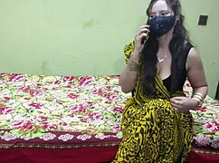 pakistani hot aunty calls lover to take cock deep in her ass, hindi audio