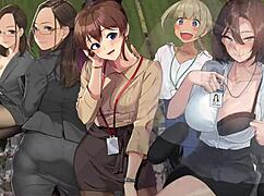 THE OFFICE LADY WORKS HARD!