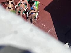 Neighbors sunbathe intensely on the terrace part 2