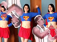 epic sax guy dances against a girl gamer in this viral video