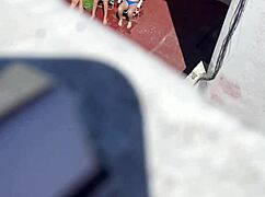 Neighbors sunbathe intensely on the terrace part 2