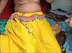 Rajasthani bhabhi had a lot of fun after taking off her lehenga from her brother-in-law full 4k video