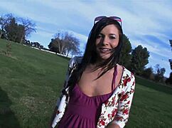 fucking slutty brunette secretary in office anal blowjob