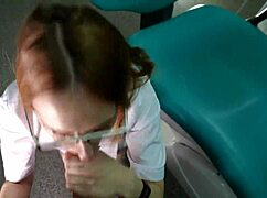 Doctor Sucking Patient's Dick During Appointment Facial