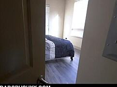 Petite 18yo brunette teen 18+ stepdaughter Jaye Summers family fucked by step dad pov