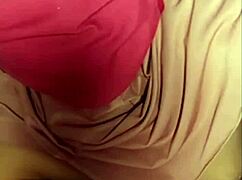 Housewife's secret video call with cheating man using toys and dildo