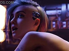 cyberpunk cyberfuck in cartoon style