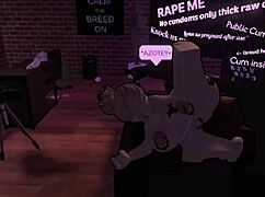 street whore gets pounded by monster cock in roblox action