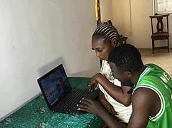 emris fucks quinn hardcore with cum on big ebony ass