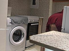 I saw my stupid maid stuck in the washing machine