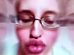 The nude goddess chick with lipstick and glasses makes you incredibly hot.