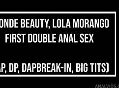 Blonde Brazilian Lola Morango says, take my first double anal now