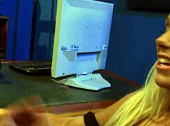 Blondes in stockings look fantastic as they lesbo fuck and cum together