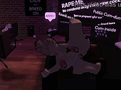 street whore gets pounded by monster cock in roblox action