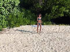 Girl Shocked By Pissing On Public Beach Babe Wet Pussy Outdoor Amateur Tits