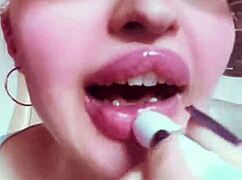 The nude goddess chick with lipstick and glasses makes you incredibly hot.