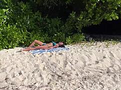 Girl Shocked By Pissing On Public Beach Babe Wet Pussy Outdoor Amateur Tits