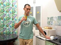 cuckold husband brings friend to fuck his horny slut wife katty west in quickie