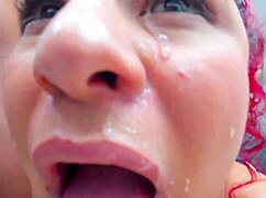 Bent over giving blowjobs to monster cocks 😈